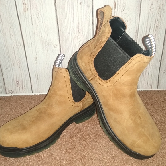 Ariat Men's Aged Bark Turbo Chelsea H20 Work Boots Size 7 - Picture 7 of 10